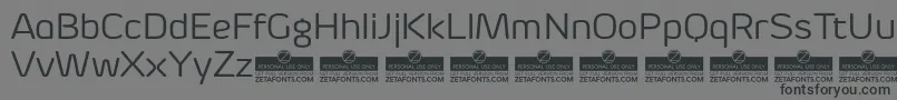 ByomRegularTrial Font – Black Fonts on Gray Background
