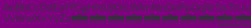 ByomRegularTrial Font – Black Fonts on Purple Background