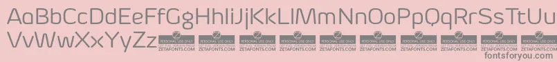 ByomRegularTrial Font – Gray Fonts on Pink Background