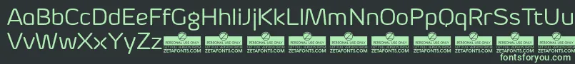 ByomRegularTrial Font – Green Fonts on Black Background