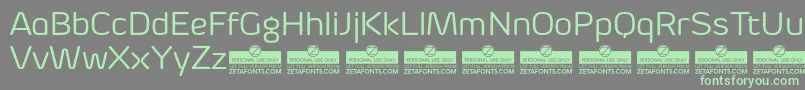 ByomRegularTrial Font – Green Fonts on Gray Background