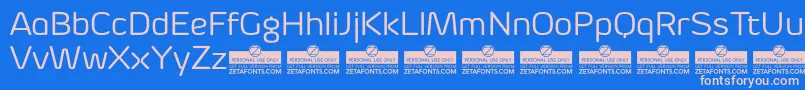 ByomRegularTrial Font – Pink Fonts on Blue Background