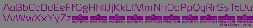 Шрифт ByomRegularTrial – фиолетовые шрифты на сером фоне