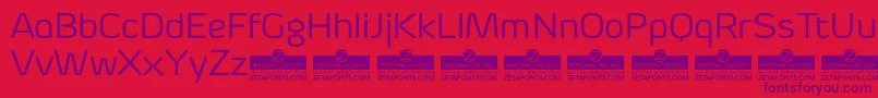 ByomRegularTrial Font – Purple Fonts on Red Background