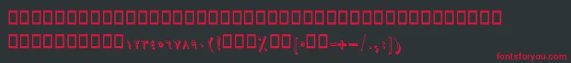 BAseman Font – Red Fonts on Black Background