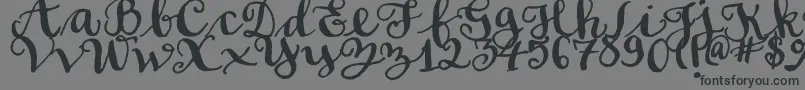 SoftScript Font – Black Fonts on Gray Background