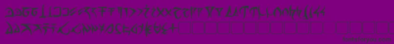 BarazhadBold Font – Black Fonts on Purple Background