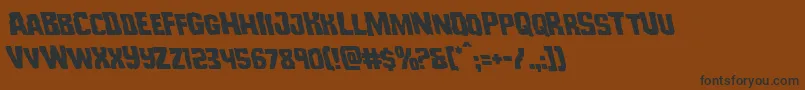 Monsterhunterleft Font – Black Fonts on Brown Background