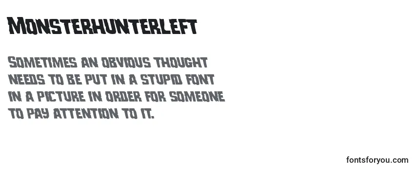 Review of the Monsterhunterleft Font