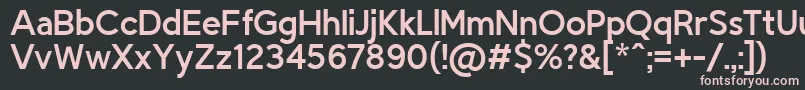 TriompheRegular Font – Pink Fonts on Black Background