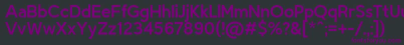 TriompheRegular Font – Purple Fonts on Black Background