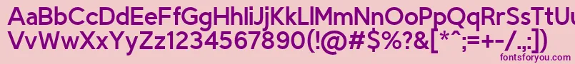 TriompheRegular Font – Purple Fonts on Pink Background