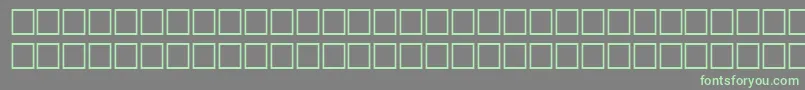 ThrillRegular Font – Green Fonts on Gray Background