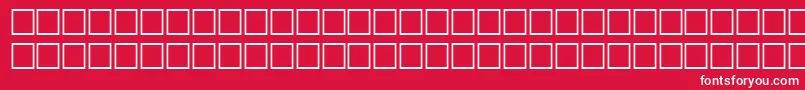 フォントThrillRegular – 赤い背景に白い文字