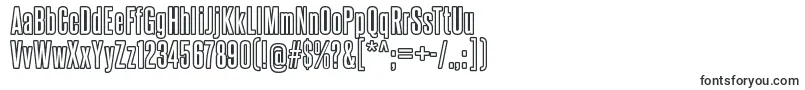 SteelfishoutlineRegular-Schriftart – Schablonenschriften