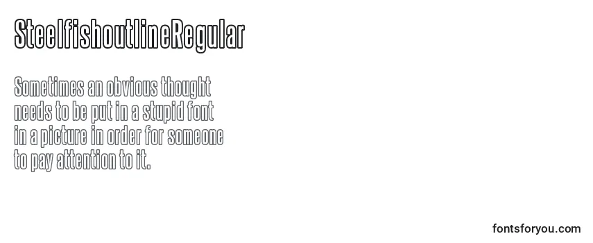 SteelfishoutlineRegular Font