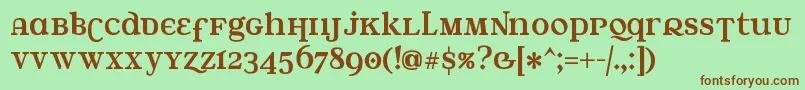 Waterst Font – Brown Fonts on Green Background