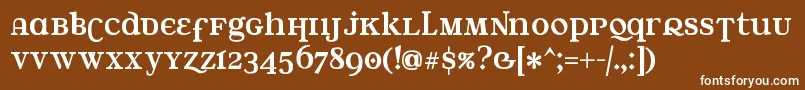 Waterst Font – White Fonts on Brown Background