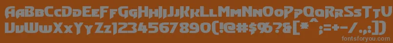 Шрифт ConvoyBold – серые шрифты на коричневом фоне