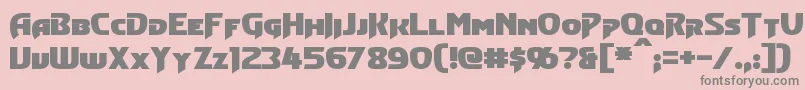 ConvoyBold-Schriftart – Graue Schriften auf rosa Hintergrund