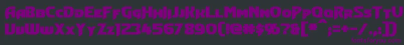 ConvoyBold Font – Purple Fonts on Black Background