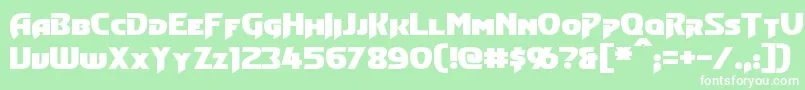 ConvoyBold Font – White Fonts on Green Background