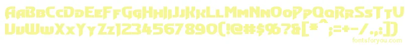 Czcionka ConvoyBold – żółte czcionki