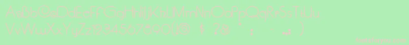 Soucisan Font – Pink Fonts on Green Background