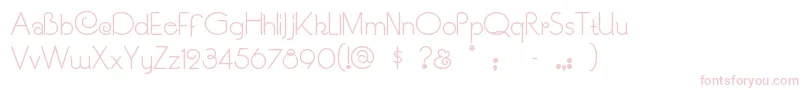 Soucisan Font – Pink Fonts on White Background