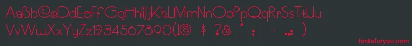 Soucisan Font – Red Fonts on Black Background