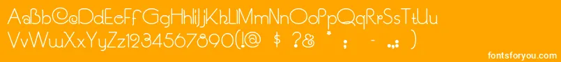Soucisan Font – White Fonts on Orange Background