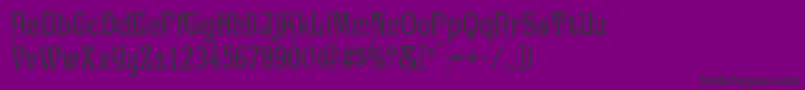 Czcionka GertrudaVictorianaNormal – czarne czcionki na fioletowym tle