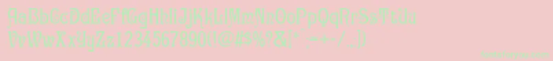GertrudaVictorianaNormal-Schriftart – Grüne Schriften auf rosa Hintergrund