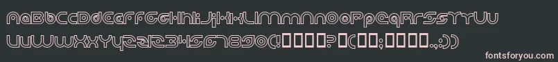 PlanetaryOrbiterOutlineBold Font – Pink Fonts on Black Background