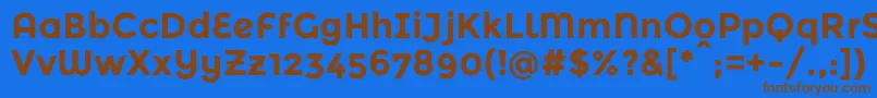 Шрифт MontserratalternatesBold – коричневые шрифты на синем фоне