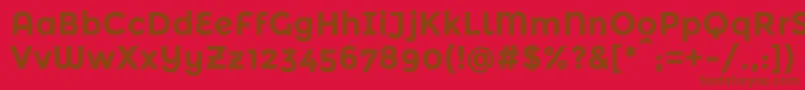 MontserratalternatesBold Font – Brown Fonts on Red Background