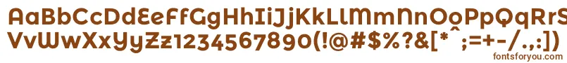 MontserratalternatesBold-fontti – ruskeat fontit valkoisella taustalla