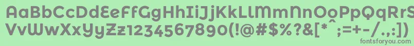 フォントMontserratalternatesBold – 緑の背景に灰色の文字