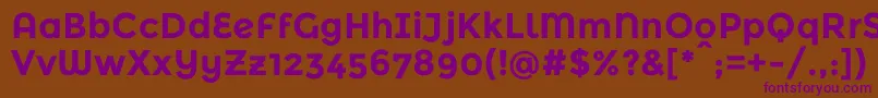MontserratalternatesBold Font – Purple Fonts on Brown Background