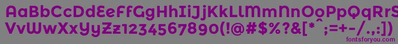 フォントMontserratalternatesBold – 紫色のフォント、灰色の背景