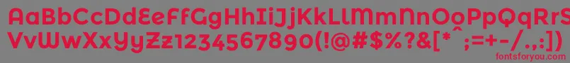 MontserratalternatesBold Font – Red Fonts on Gray Background