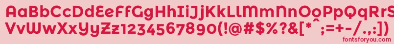 MontserratalternatesBold Font – Red Fonts on Pink Background