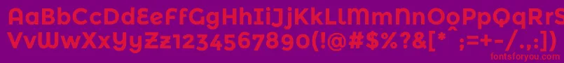 フォントMontserratalternatesBold – 紫の背景に赤い文字