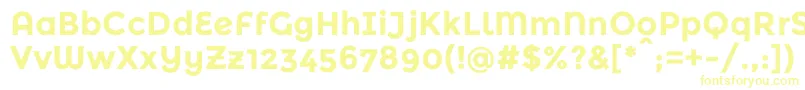 Шрифт MontserratalternatesBold – жёлтые шрифты