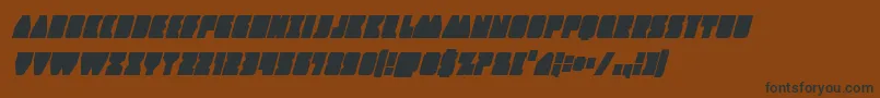 Contourofdutycondital Font – Black Fonts on Brown Background