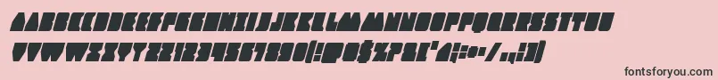 Contourofdutycondital Font – Black Fonts on Pink Background