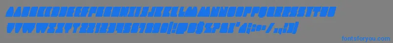 Contourofdutycondital Font – Blue Fonts on Gray Background