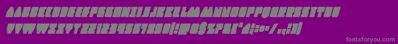 Contourofdutycondital Font – Gray Fonts on Purple Background
