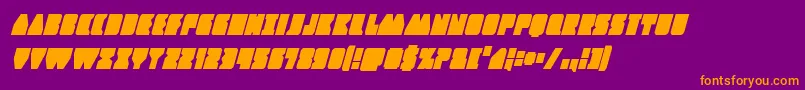 Contourofdutycondital Font – Orange Fonts on Purple Background
