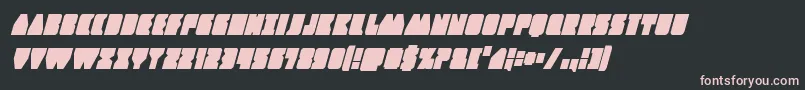 Contourofdutycondital Font – Pink Fonts on Black Background
